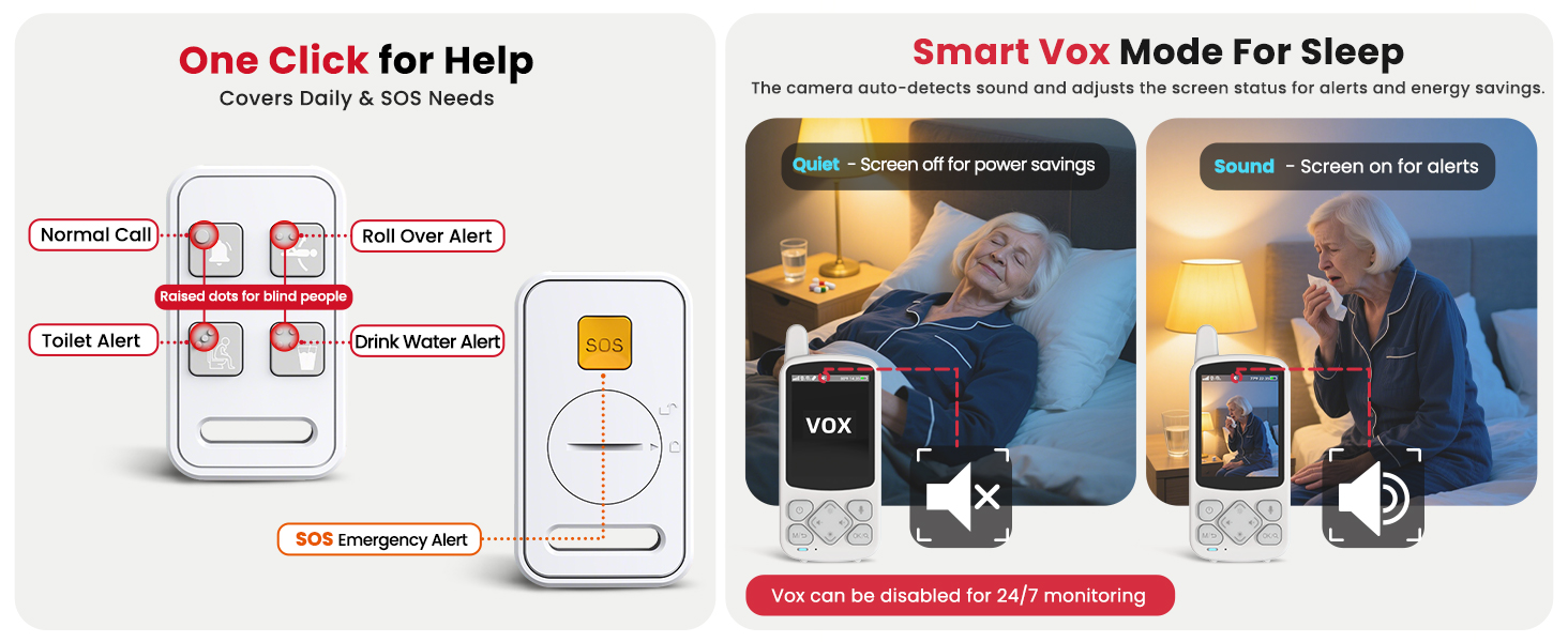 call button and vox monitor