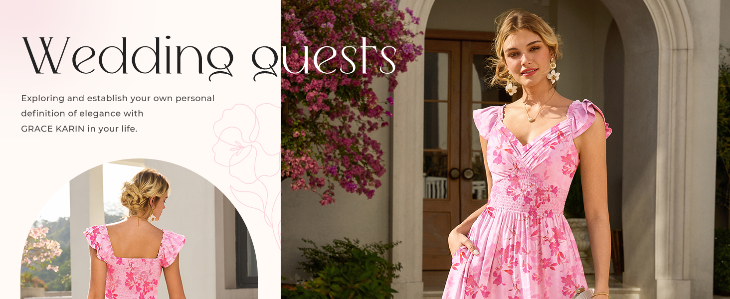 Elegant Wedding Guest Dress For Women