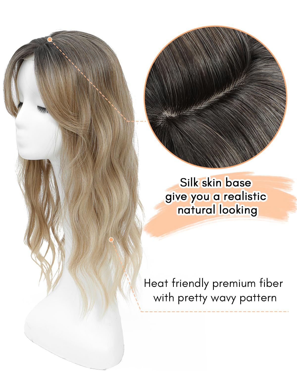 Gradient Long Curly Hair Details